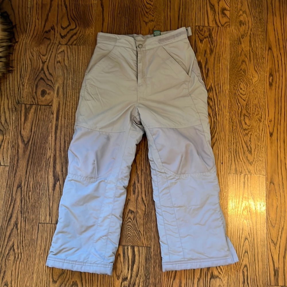 L.L. Bean unisex gray Snow pants, size 8